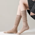 thumbnail image 5 of 2Pairs/3Pairs Women Slouch Socks Thick Boot Socks Soft Extra Long Knee High Scrunch Socks Size 5-10, 5 of 6