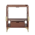 thumbnail image 4 of Modway Daylight 30" Solid Mango Wood Bathroom Vanity Cabinet in Walnut, 4 of 7