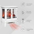 thumbnail image 4 of HOMCOM Electric Fireplace Heater Fireplace Stove with Overheat Protection, 4 of 10