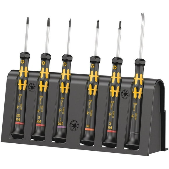 WERA - Wera Kraftform Micro 6 ESD Smartphone-Reparaturset 1 Set Straight screwdriver