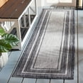thumbnail image 4 of SAFAVIEH Courtyard Ercan Bordered Indoor/Outdoor Area Rug, Ivory/Black, 10' x 10' Round, 4 of 5