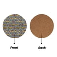 thumbnail image 2 of Xecao Funny Construction for MDF Cork Coaster 4 Pcs,Drink Coasters,Suit for House Warming Gifts New Home ,Coffee Table Decor-Round Shape, 2 of 7
