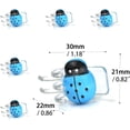 thumbnail image 5 of 18PCS Ladybug Orchid Clips Colorful 5-Claw Clamps Home Garden Support for Fixing Climbing Stems Plants Bonsai Decorations (Blue), 5 of 6