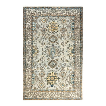 Serapi One-of-a-Kind Hand-Knotted Area Rug - Gray, 3' 10" x 6' 2"