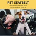 thumbnail image 5 of Cinturón de seguridad para perros para coche, cinturón de seguridad ajustable de nailon para mascotas, soporta todos los coches, cinturón de seguridad para perros en el coche, cinturón de seguridad c, 5 of 5