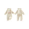 thumbnail image 3 of Cjfdfy Newborn Baby Girl Fall Outfit New To The Crew Romper Ribbed Waffle Knit Long Sleeve Bodysuit And Headband Set Preemie Cute Coming Home Fall Winter Outfit, 3 of 8