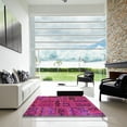 thumbnail image 6 of Ahgly Company Indoor Rectangle Abstract Dark Pink Patchwork Area Rugs, 5' x 8', 6 of 6