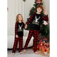 thumbnail image 3 of Pijamas familiares a juego para Navidad 2025 con letras impresas Dear Merry Xmas para adultos, niños y bebés Conjuntos familiares a juego Pijamas familiares navideños, 3 of 4