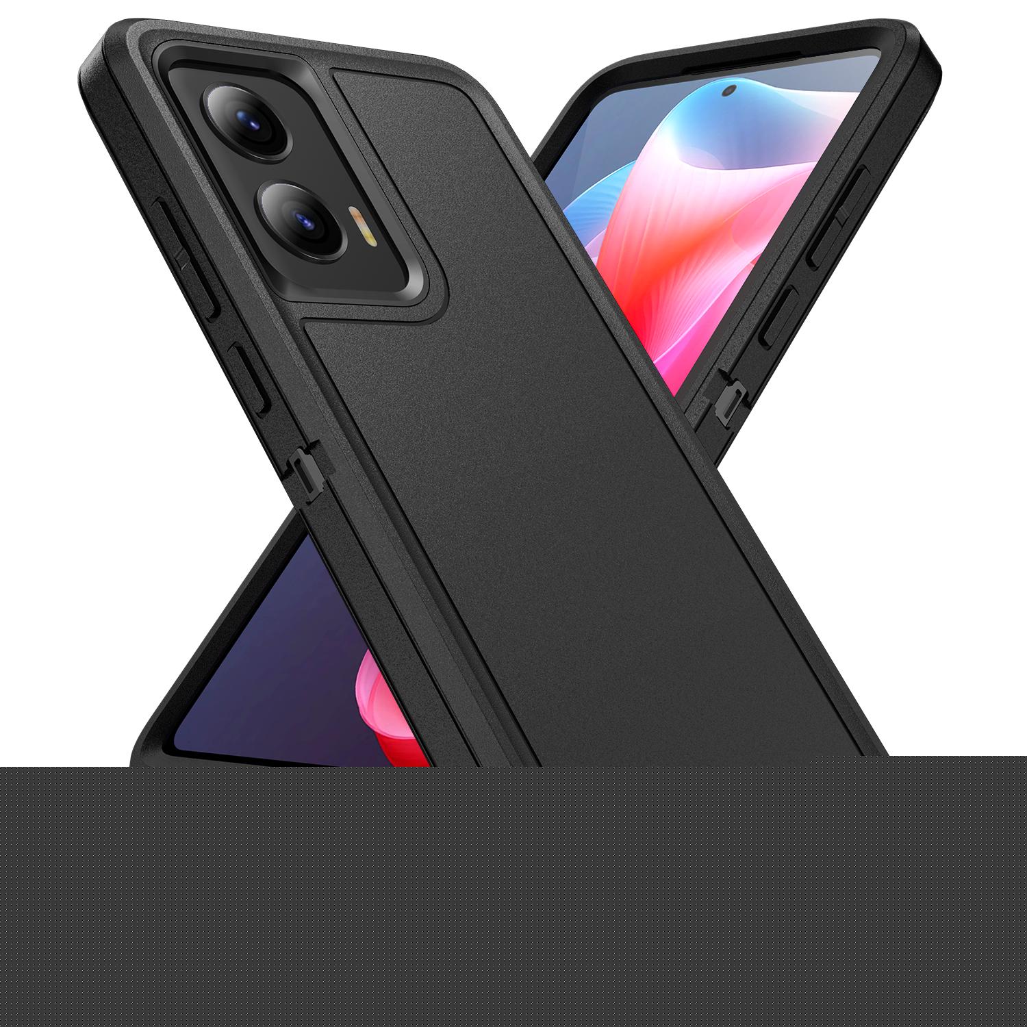 Black, variant on Rugged Shockproof Case for Motorola Moto G 5G 2024, [Military Grade Anti-Drop] Heavy-Duty Tough Hybrid Triple-Layers Protective Phone Case Cover for Motorola Moto G 5G 2024, Red