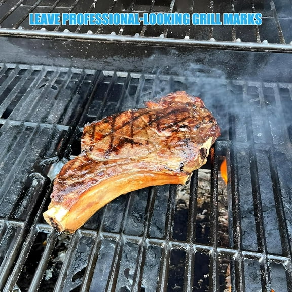 Grill Replacement Parts Kit for 4 Burner Gas Grill Cast Iron Cooking Grates and Heat Plates