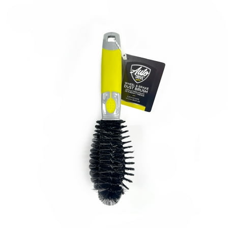 Auto Drive 13-Inch Car Wheel and Brake Dust Removal Brush, Gray