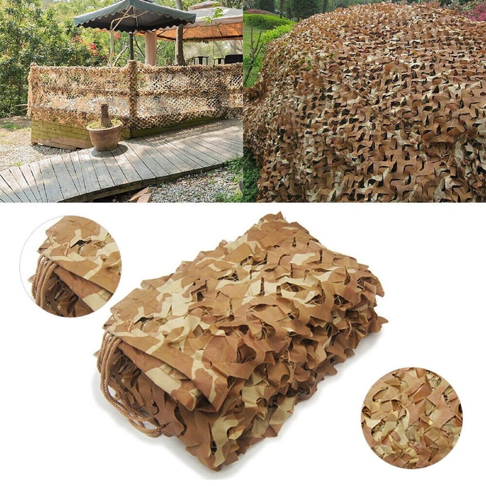 Military Camouflage Netting Hunting Desert Military Net Hunting Sunshade Cover,10×13ft