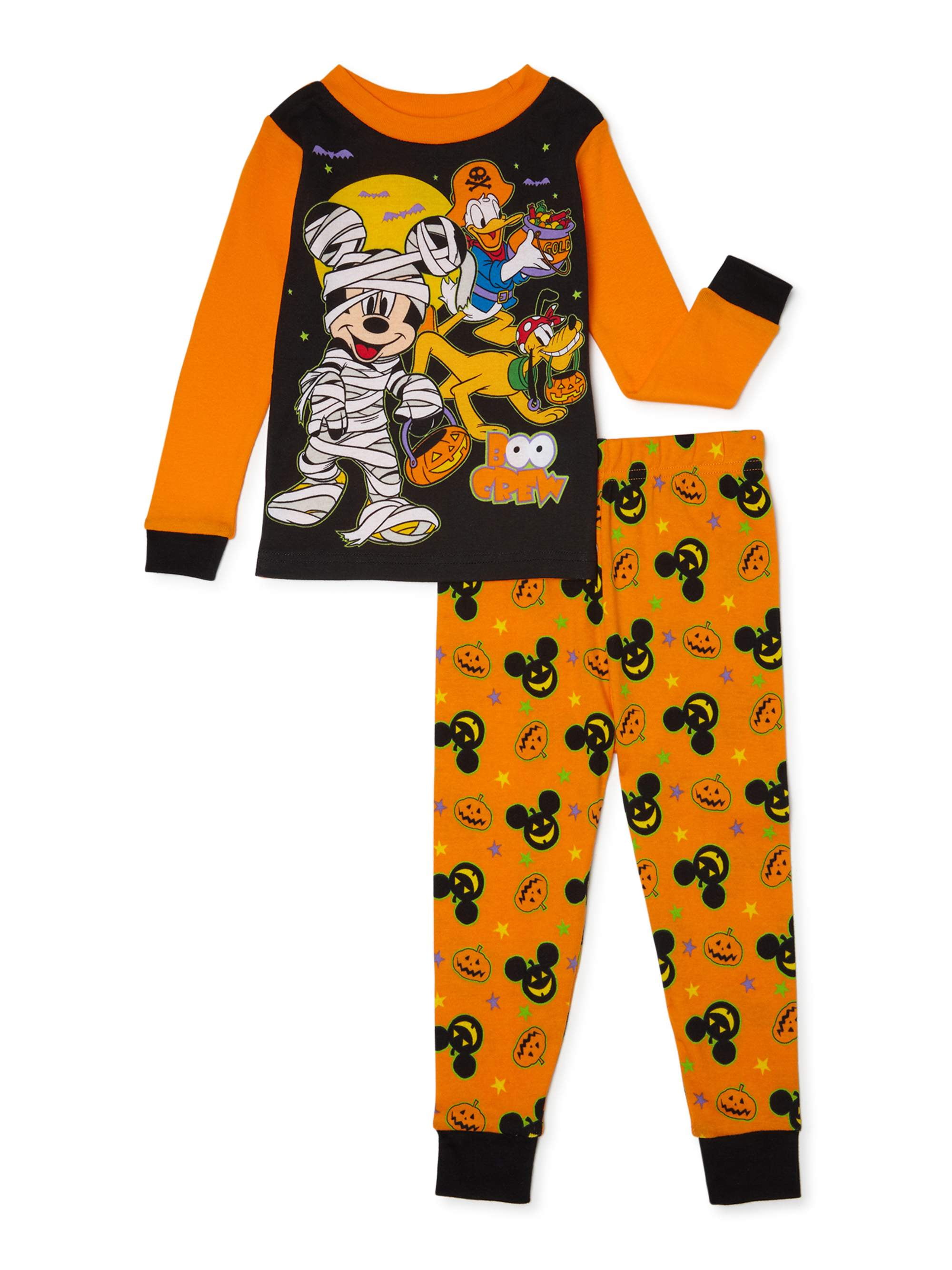 2-Piece Set Mickey Mouse Toddler Boys Dreaming Happy Dreams Cotton Tight Fit Pajamas 