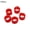 Red, variant on SPRING PARK 100Pcs Opening Leg Rings Band Foot For Bantam Chicks Quail Pigeon Poultry Doves 8mm
