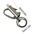 thumbnail image 3 of Wuztai Metal Keychain Lighter Outdoor, Refillable Gasoline Kerosene Fire Starter, Camping Hiking Survival Tool, 3 of 3