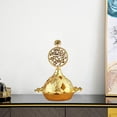 thumbnail image 3 of Decoración de quemador de dorado, soporte de maíz cbón, recogedor de cenizas con tapa, adorno de escritorio Árbol perfecl quemadores de incienso incensario, 3 of 8