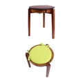 thumbnail image 4 of Thick Padded Beige Round Chair Cushion, 15 Inch Indoor Seat Pad with Secure Ties, 1 Pack, 4 of 6