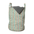 thumbnail image 1 of Mosaic Laundry Bag, Repetitive Terrazzo Vertical Irregular Squared Shapes, Hamper Basket with Handles Drawstring Closure for Laundromats, 13" x 19", Eggshell Multicolor, by Ambesonne, 1 of 4