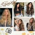 thumbnail image 2 of Juego de extensiones de cabello ondulado Seitruly 4 piezas 55CM Marrón claro, 2 of 6