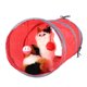 thumbnail image 3 of Juguete de túnel para gatos, tubo de juego para gatitos, juguetes para mascotas con campanilla y pelota de felpa (rojo), 3 of 3
