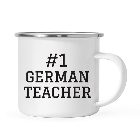 Koyal Wholesale Stainless Steel Campfire Coffee Mug, #1 German Teacher, 1-Pack