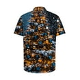 thumbnail image 2 of Men's Christmas Tree Printed Shirt Funny Christmas Shirts Short Sleeve Button Down Shirt Xmas Blouse Santa Claus Snowflakes Novelty Sweatshirts Xmas Costume Casual Loose Plus Size Shirts, 2 of 5