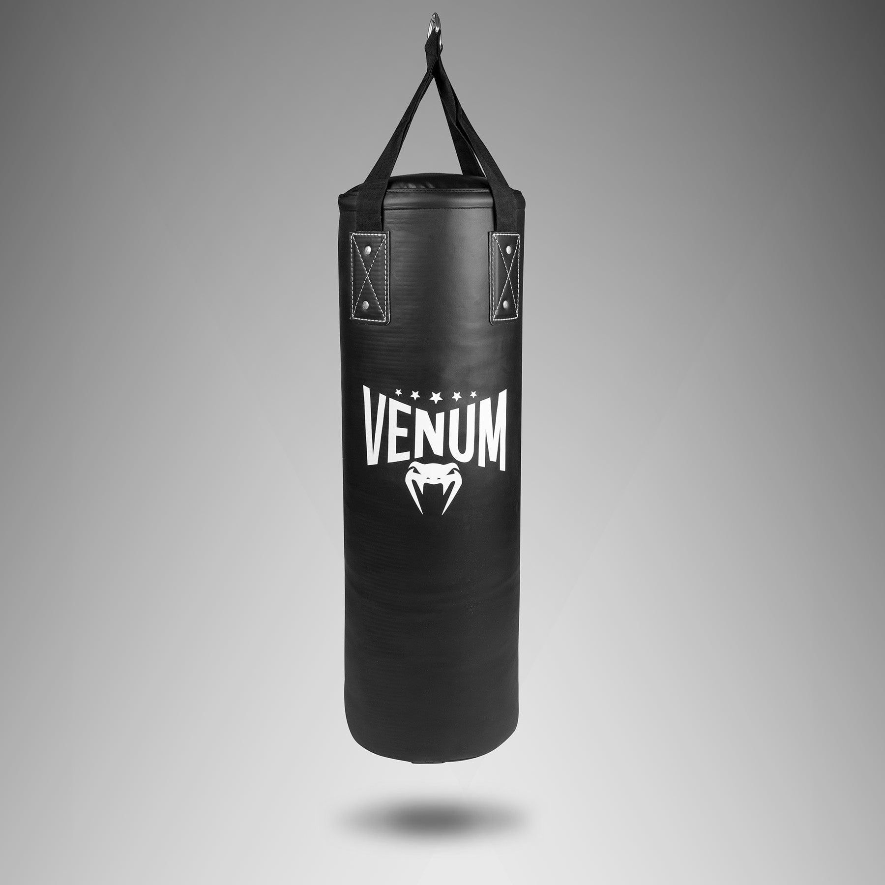 Venum Origins Punching Bag - Black/White (ceiling mount included)