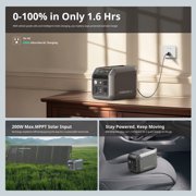 Dabbsson Portable Power Station 600L, 768Wh LFP Battery, 600W Solar Generator for Outdoor Camping,Home Use,RV