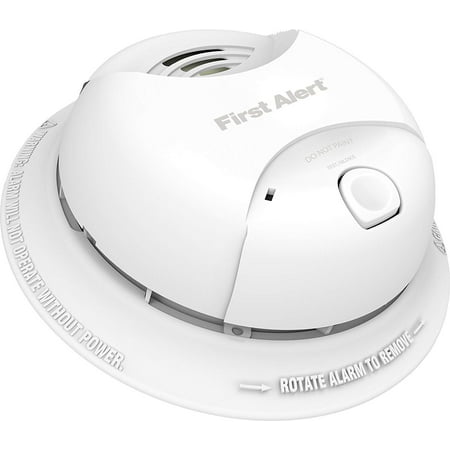First Alert SA350B Smoke Alarm - Dual Ionization Sensor - Detects Flaming Fires - Battery Operated - Sealed Lithium Battery by