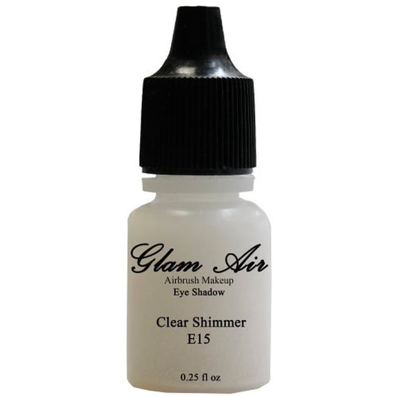 Glam Air Eye Shadow E15 Water Based Bottles of Eyeshadow Clear Shimmer - 0.25Oz
