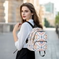 thumbnail image 6 of FORMRS Mini Backpack Purse for Women Travel Daypack Casual Shoulder Bag, Pink Mosaic Pattern, 6 of 7