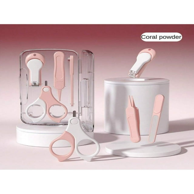YOPTOP 1 PC Four-Color Baby Nail Clipper Set Nail Sharpener Baby Nail Clipper Tool Safety Special Children‘s Products Baby Nail Clipper Set Anti-Clipper Nail Clipper Baby Nail