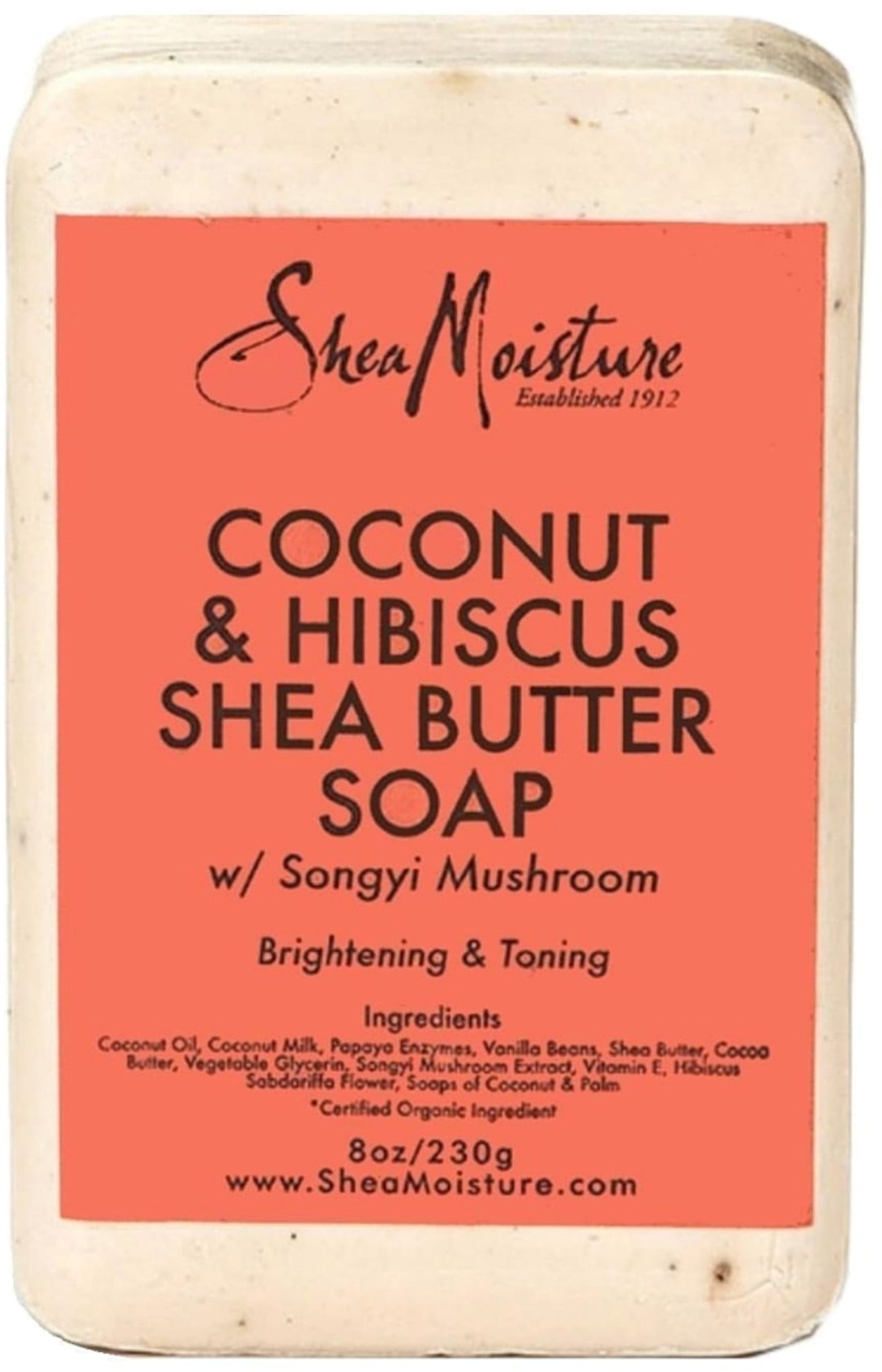 shea moisture coconut & hibiscus shea butter soap