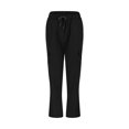 thumbnail image 6 of Sngxgn Women's Wide Leg Sweatpants Fall Casual High Wasited Pants(Black,L), 6 of 6