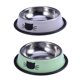 thumbnail image 2 of Pet Food Bowls For Cats Stainless Steel 2Pcs Non-skid Grey And Green Round Cat Feeder For Feeding Time, 2 of 3