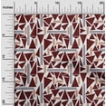 thumbnail image 1 of oneOone Coton Tissu Cambier Triangle & Ligne Géométrique Tissu d'Impression BTY 56 Pouces de Large, 1 of 4