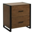 thumbnail image 1 of Lexicon Sedley Metal File Cabinet in Walnut and Black, 1 of 7
