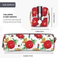 thumbnail image 3 of Honeii Rose Flowers Pattern Pencil Case, Pencil Pouch, Pencil Case Small, Pencil Pouch Aesthetic, PVC Pencil Pouch, Pencil Bag, Makeup Pouch, 3 of 7