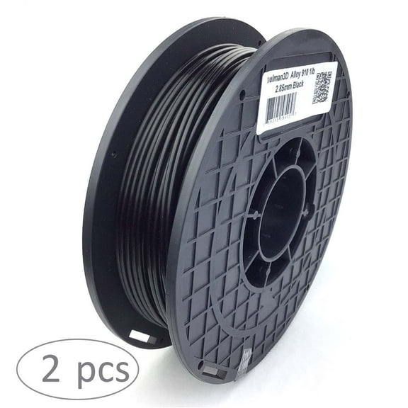 taulman3D Alloy 910 Filament - 2.85mm, 1lb, Black, 2 pack