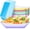 3LB-50Pack, variant on 50 Pack Colorful 3LB Paper Boat Trays Disposable Paper Plates Containers, Colored Serving Boat Tray Basket for Snack Popcorn Sandwich Burger BBQ Hot Taco Fries Nacho