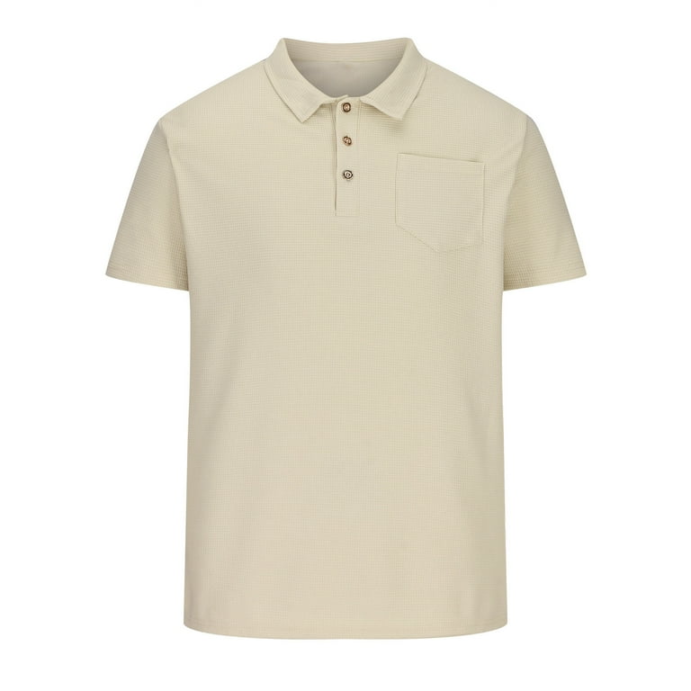 RYRJJ Men's Fashion Polo Shirts Summer Casual Short Sleeve