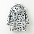 thumbnail image 5 of Sopiago Boys Girls Waterproof Rain Jackets Slicker Shell Boys Girls Windbreaker Jacket With Hood (White,8-9 Years), 5 of 7