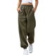 thumbnail image 5 of Minnieouse Pantalones de mujer Pantalones de yoga elásticos de cintura alta Pantalones de chándal deportivos de entrenamiento, blanco, S Prendas para la parte inferior del cuerpo Verde XXL Minnieouse AP003411-20, 5 of 6