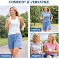 thumbnail image 7 of Icy Shorts for Women Over 50, 8 Inch Inseam Quick-Dry Stretch Casual Shorts with Pockets & Drawstring, Moisture-Wicking Summer Trousers, 7 of 7