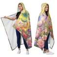 thumbnail image 2 of Colorful Butterfly Wearable Blanket Hoodies for Women Men Adults Butterfly Lovers Soft Cozy Rose Butterflies Hooded Blankets for Home Camping Decor Birthday Gifts 60X80 Inch, 2 of 5