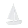 thumbnail image 1 of Figura de barco de resina, estatua creativa de velero, escultura decorativa, colección Blanco, 1 of 9