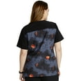 thumbnail image 3 of Tooniforms Scrubs Top For Women V-Neck TF745, 3 of 7