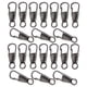 thumbnail image 4 of 32 piezas de tiradores de cremallera desmontables de repuesto para bolsos, botas y abrigos. Plateado oscuro, 4 of 9