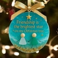 thumbnail image 4 of Sea Glass Friendship Christmas Ornament - Unique Handcrafted Decoration for Tree, Gift for Best Friends, and Symbol of Lasting Bonds, 4 of 7