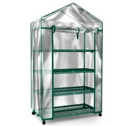 Mini Greenhouse ? 4-Tier Portable Green House with Locking Wheels for Indoor or Outdoor Use ? Gardening in Any Season by Home-Complete